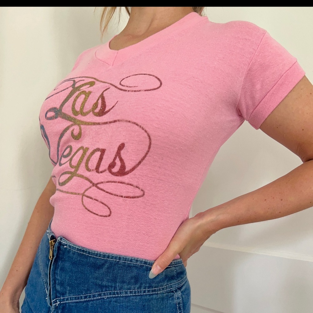 Vtg 70s/80s Las Vegas top